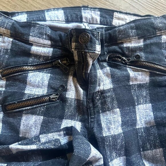 rag & bone/JEAN  White Buffalo Check Zip-Pocket Twill Jeans - Picture 2 of 3